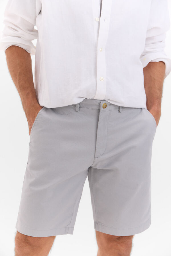 Cortefiel Bermuda chino Cinzento