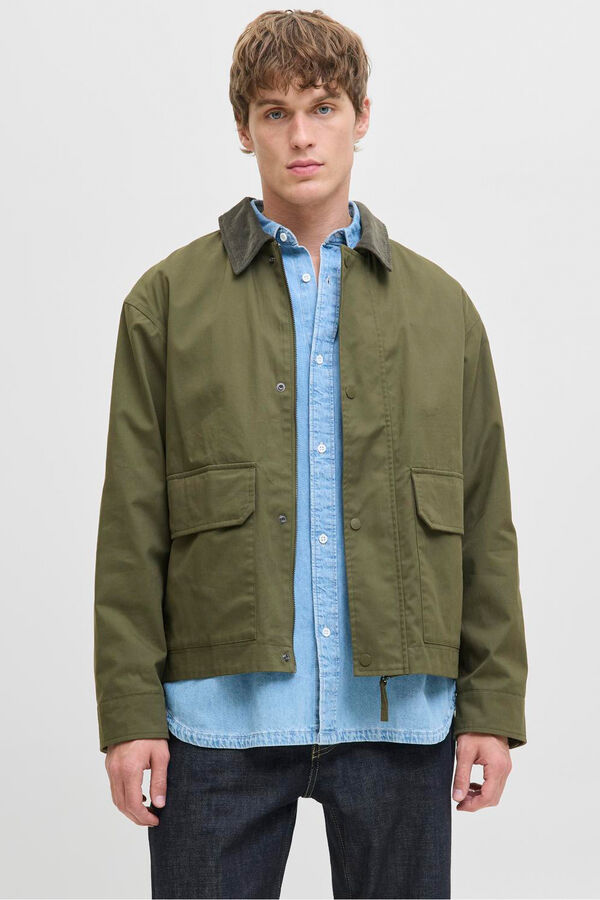 Jack & Jones Cazadora regular fit Verde oscuro