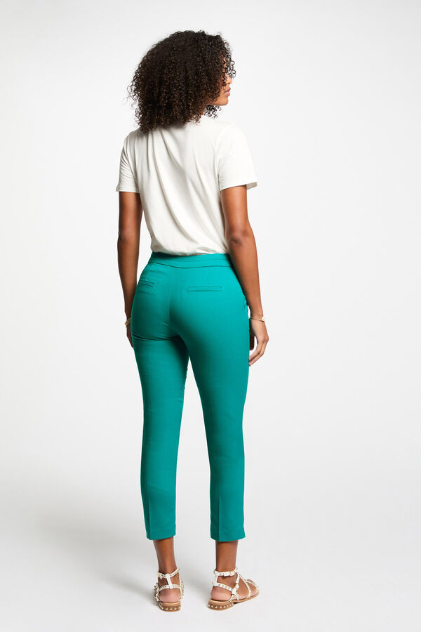 Morgan Calças de cigarro Verde