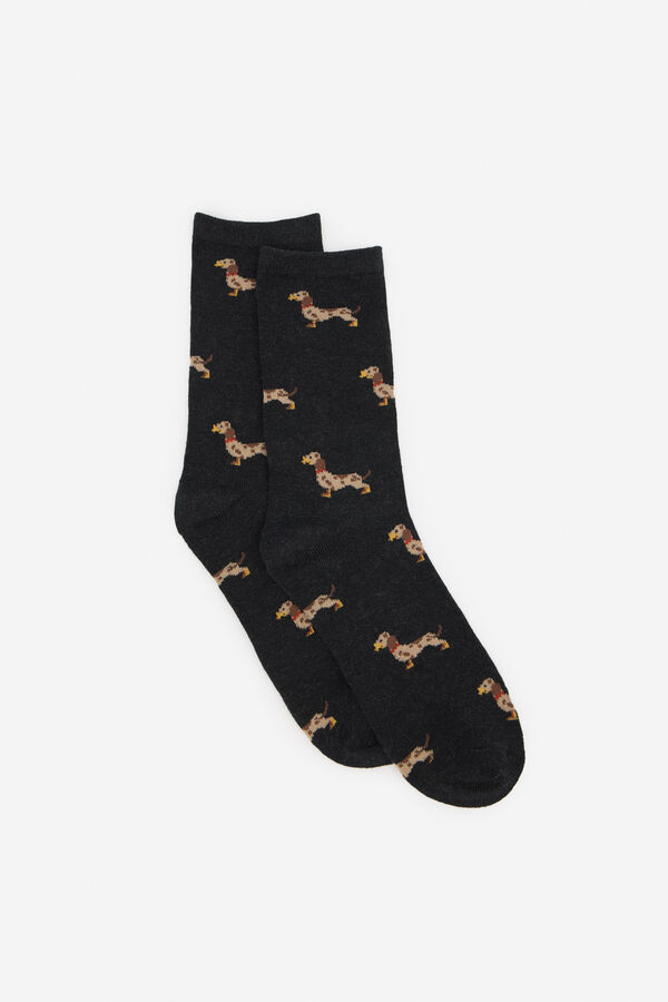 Cortefiel Dachshund meia longa Preto