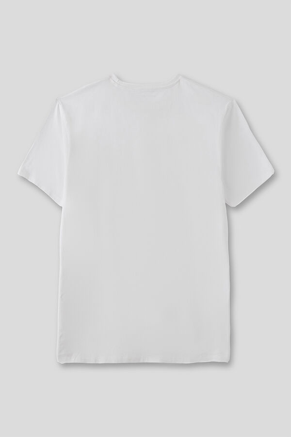 Street Monkey T-shirt manga curta Branco