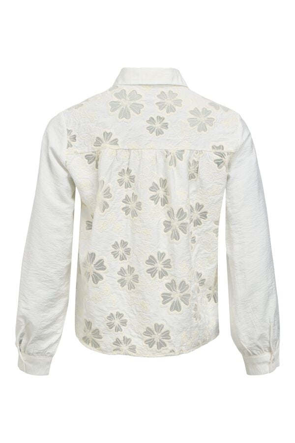 Object Camisa com costas bordadas Branco
