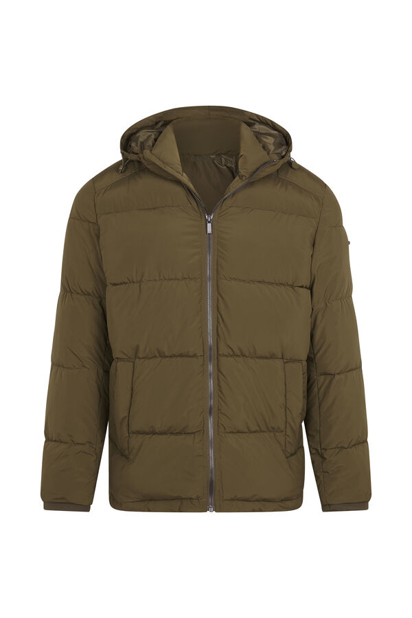 Cortefiel Blus&atilde;o acolchoado Verde