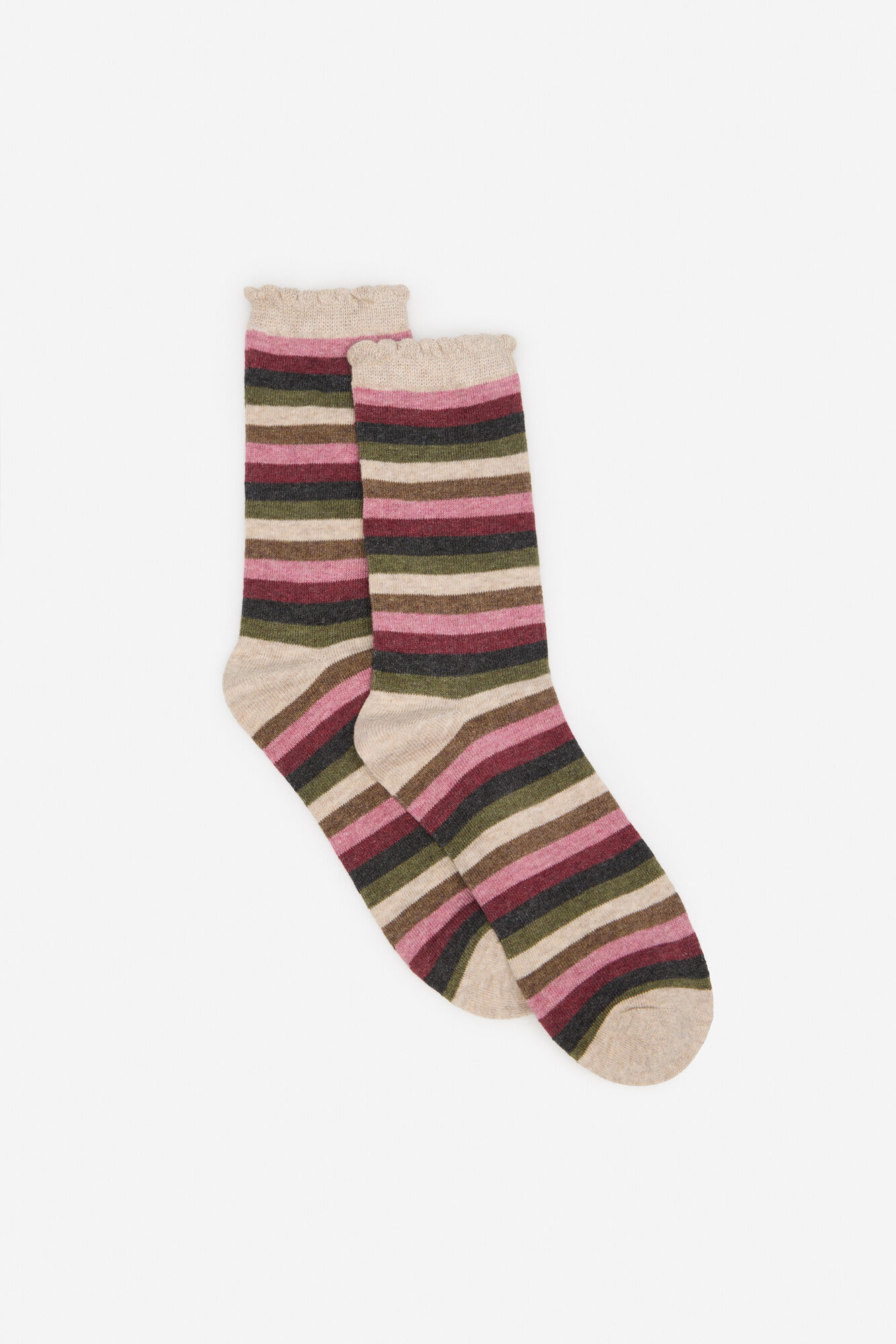 Cortefiel Calcetines rayas multicolor