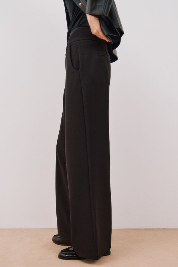 Cortefiel Pantal&oacute;n de vestir negro Negro