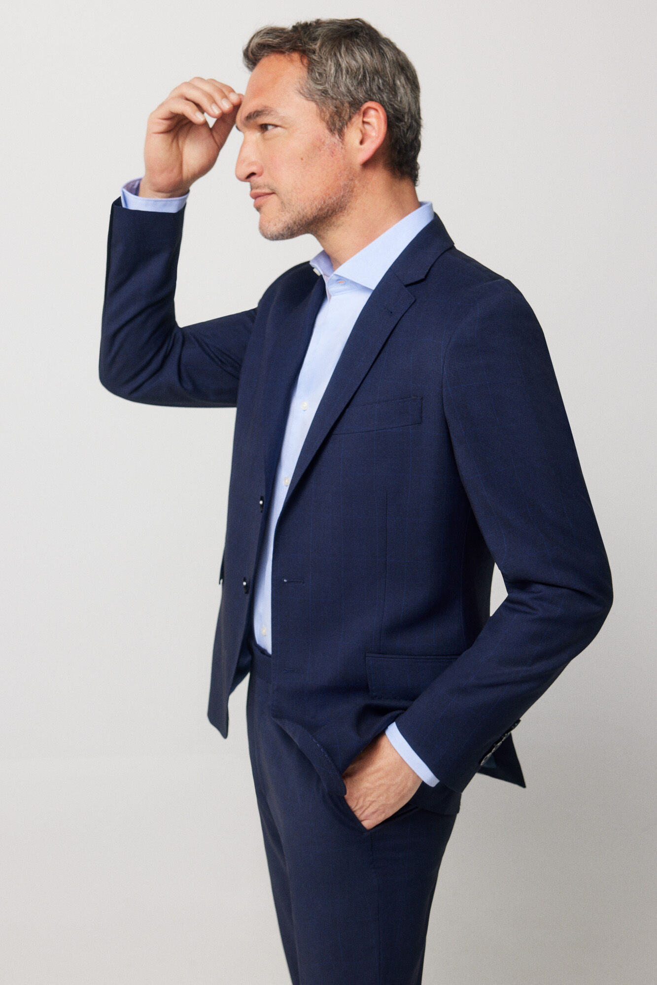 Cortefiel Blazer quadrados S&eacute;rie XXI