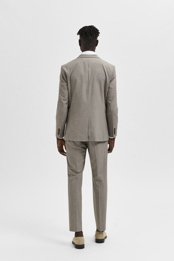 Selected Blazer slim fit estrutura  Castanho