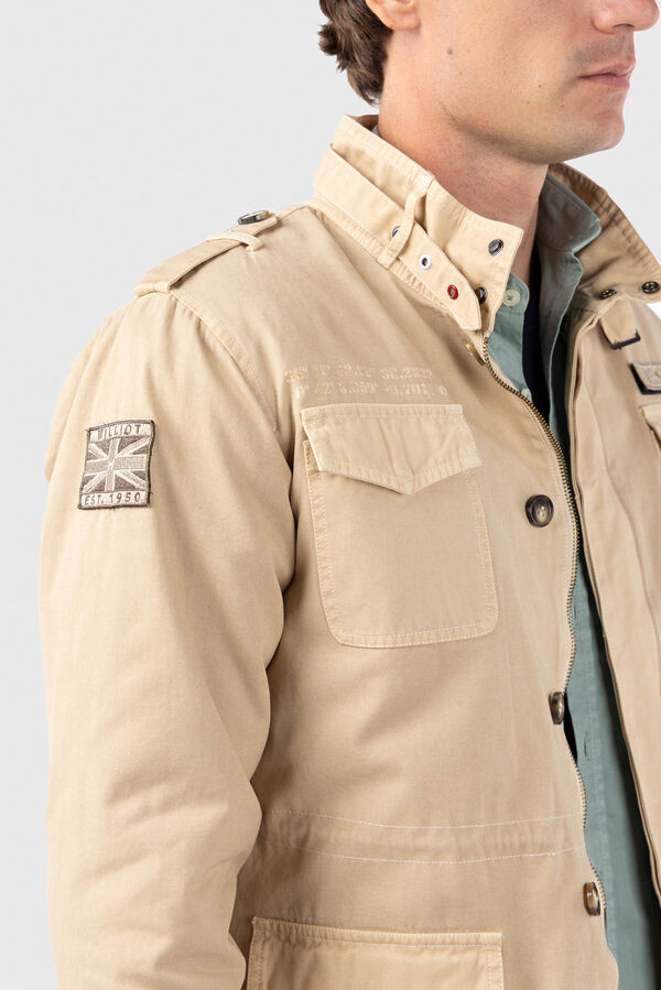 Williot Cazadora Sahariana Con Parches Beige