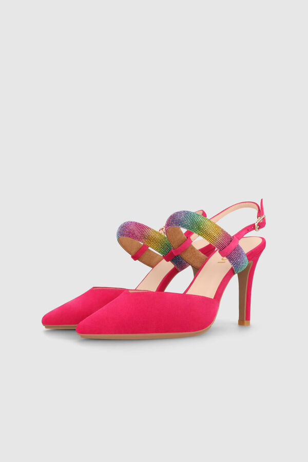 Lodi Sapatos de salão sem calcanhar em camurça Subiu