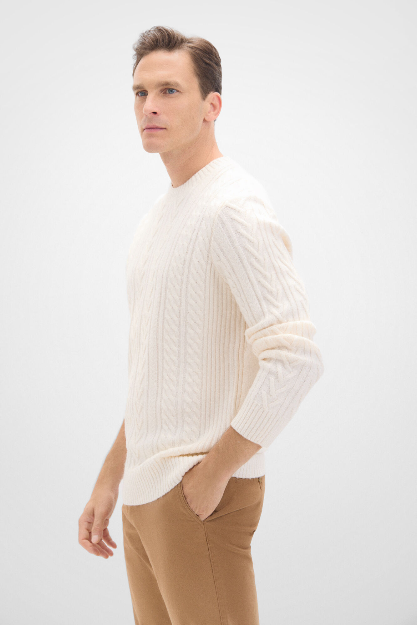 Cortefiel Jersey torcidos gola redonda