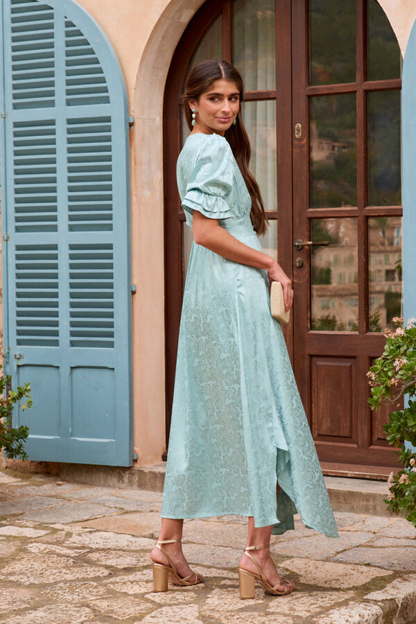 Polín Et Moi Vestido jacquard Sylvie Azul