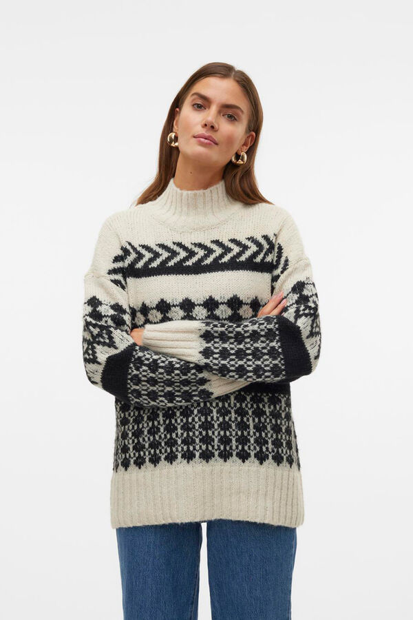 Vero Moda Camisola de malha grossa Cinzento