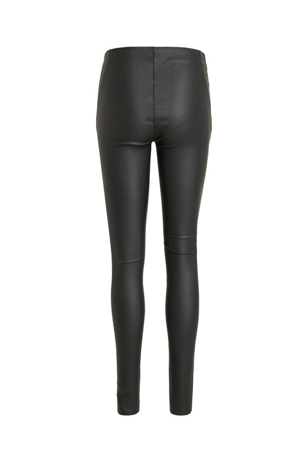 Cortefiel Legging encerado Negro