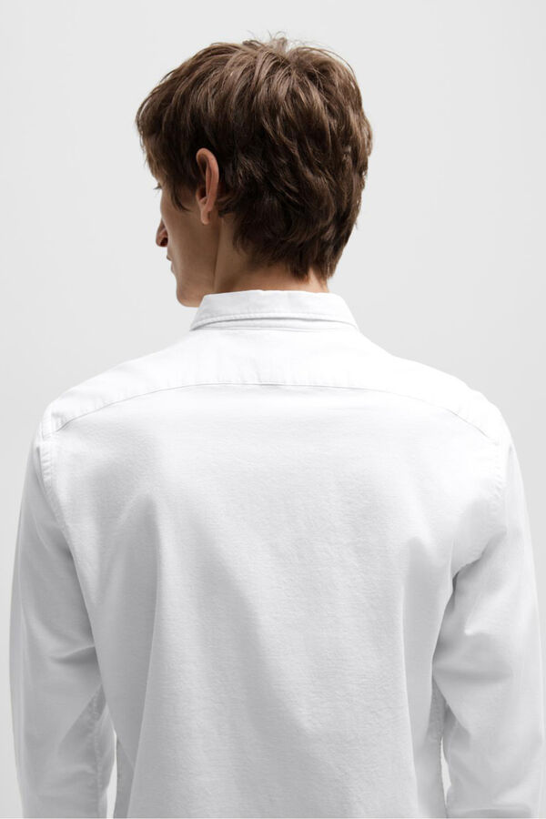 Selected Camisa Oxford Regular Fit. Blanco