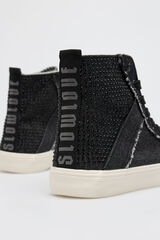 Slowlove Sneaker strass Gris oscuro