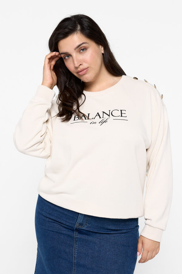 Vero Moda Curve Sudadera algod&oacute;n talla grande Gris