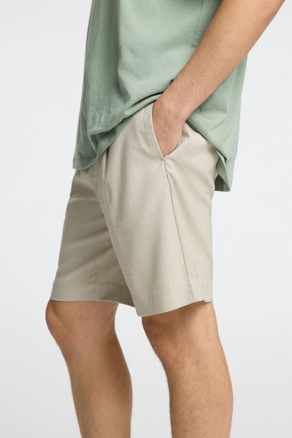 Selected Bermuda Relaxed Fit Beige