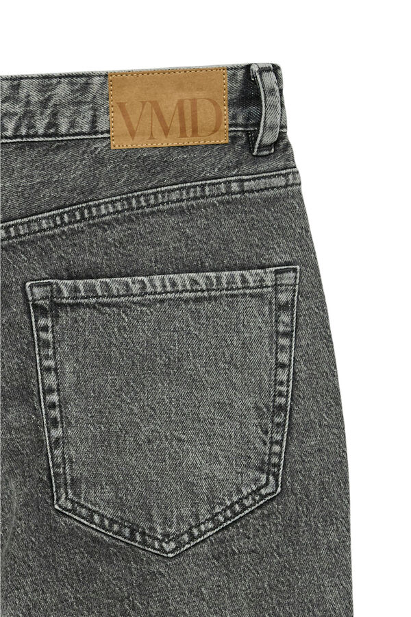 Vero Moda Vaquero recto tiro alto Gris