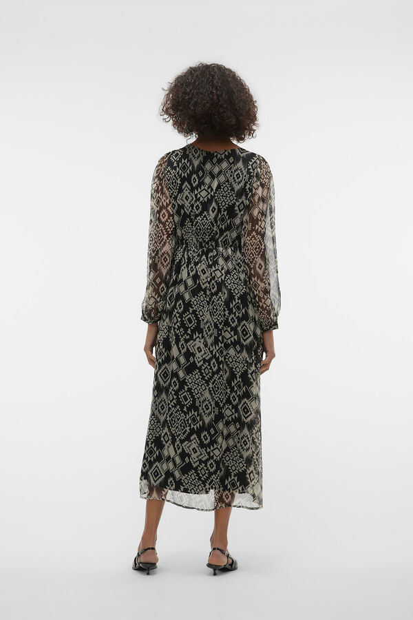 Vero Moda Vestido 7/8 efecto gasa Negro