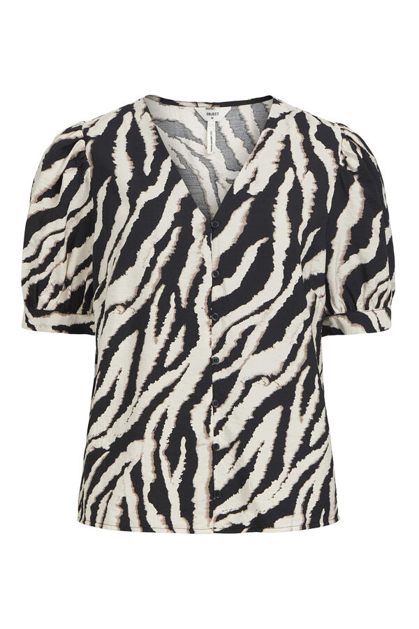 Object Blusa Ecovero y mangas globo Gris