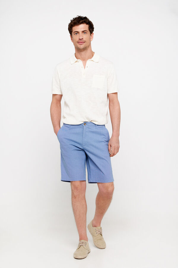 Cortefiel Bermudas chinos estampadas Azul