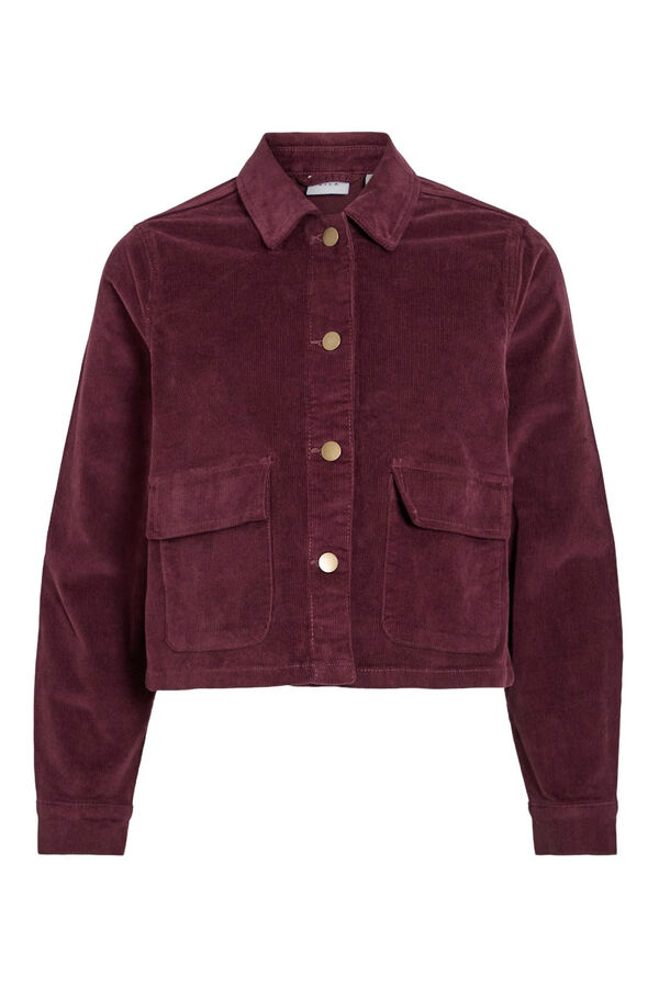 Vila Chaqueta corta de pana Morado