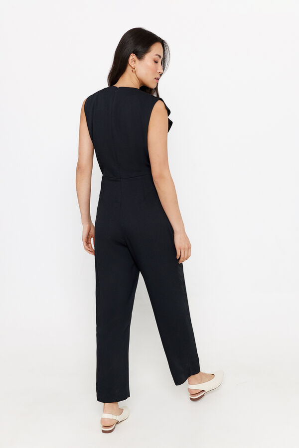 Cortefiel Mono largo volante Negro