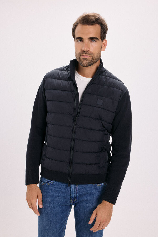 Jack & Jones Blus&atilde;o acolchoada leve Azul