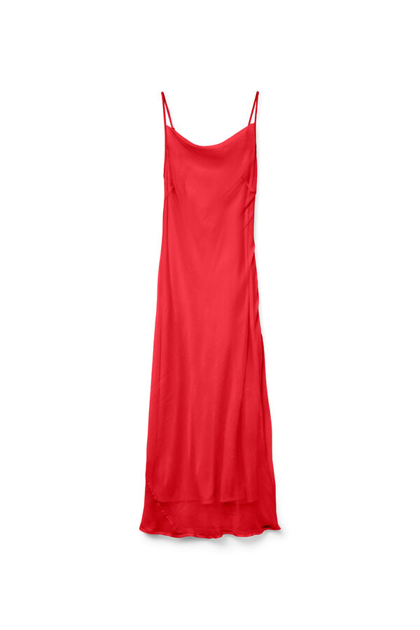 Vero Moda Vestido em gaze de al&ccedil;as Vermelho