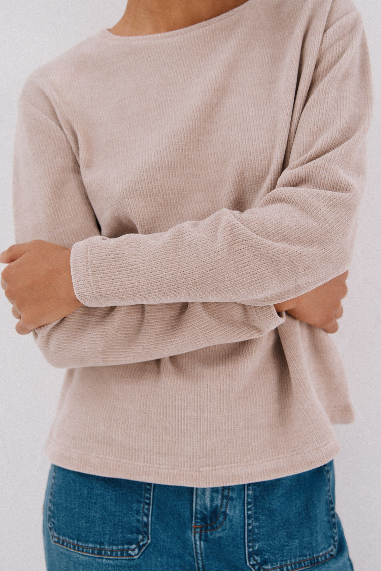 Cortefiel Camiseta chenilla rayas