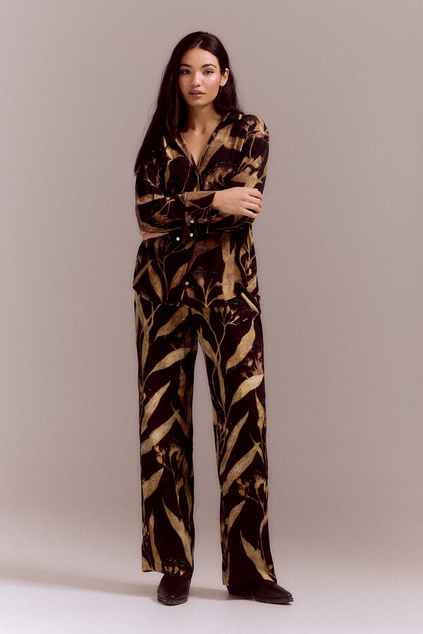 Slowlove Camisa fluida estampada Multicolor