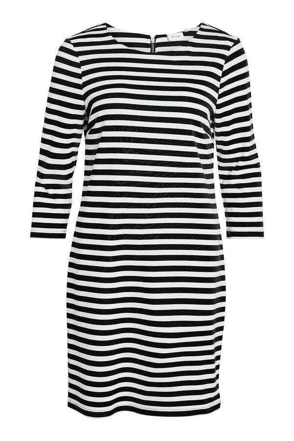 Vila Short striped dress Preto