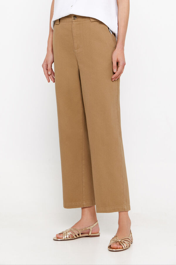 Cortefiel Pantal&oacute;n sarga chino Beige