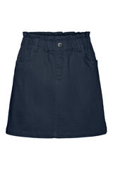 Vero Moda Saia curta com el&aacute;stico na cintura Azul