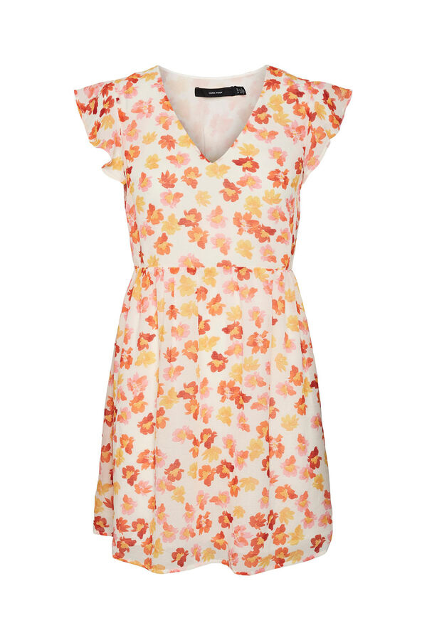 Vero Moda Vestido curto de decote em bico Branco