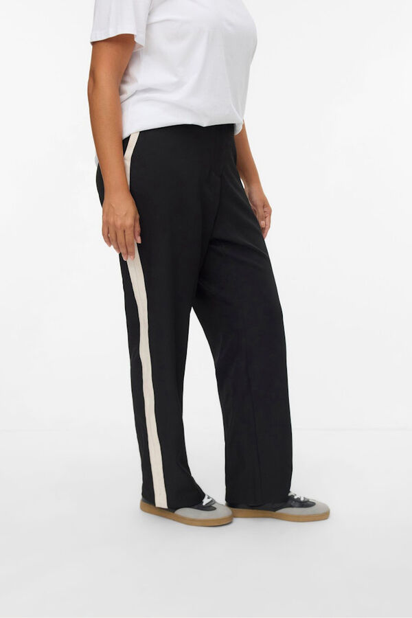Vero Moda Curve Pantal&oacute;n cintura el&aacute;stica talla grande Negro