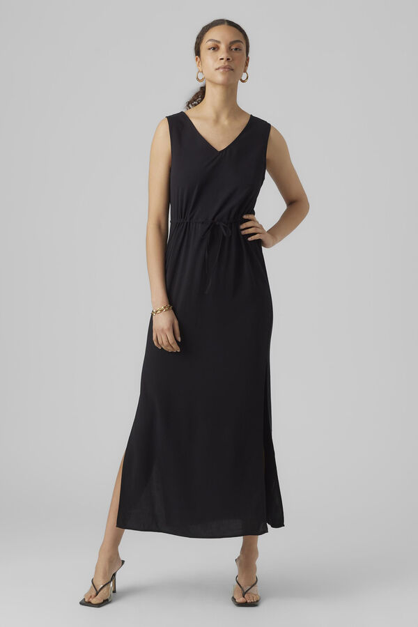 Vero Moda Vestido largo tirante ancho Negro