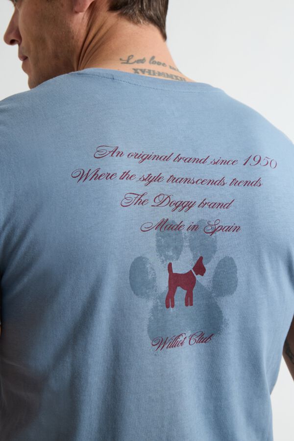 Williot T-shirt Faded Paw Azul