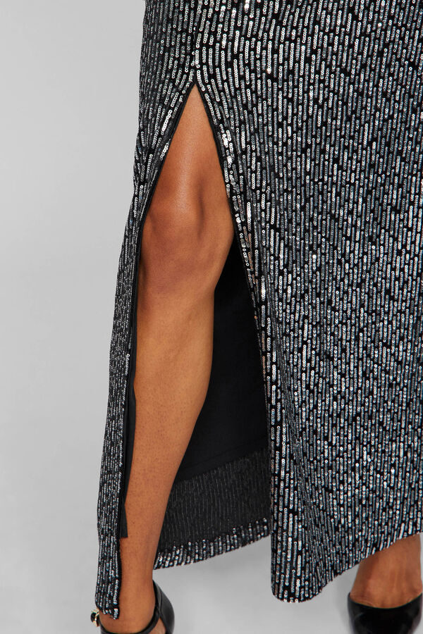 Vila Vestido largo fiesta pedrer&iacute;a Azul