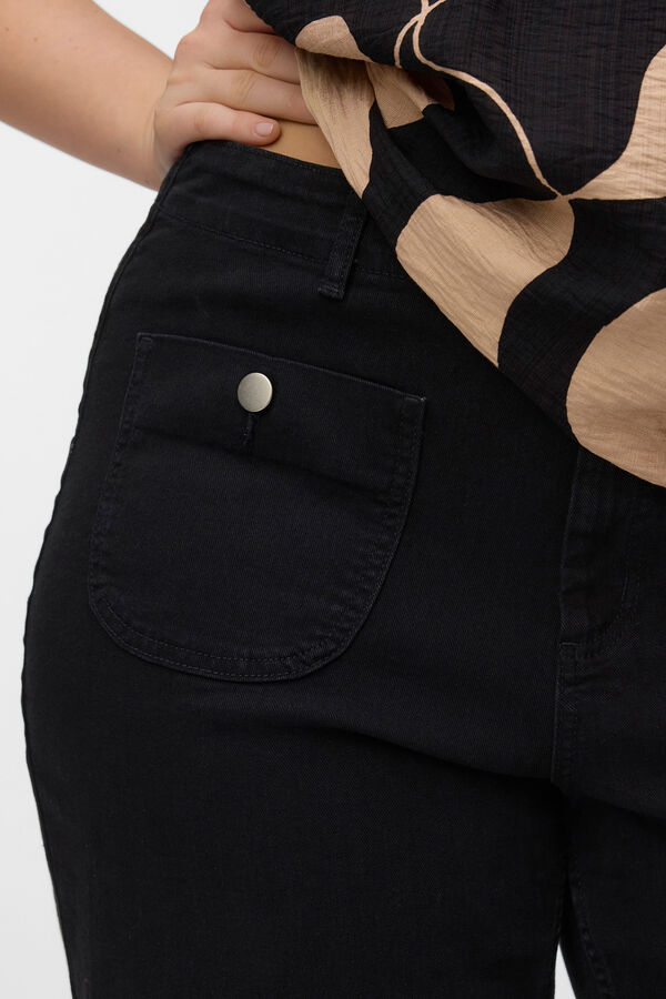 Vero Moda Curve Jeans de tiro alto talla grande Negro