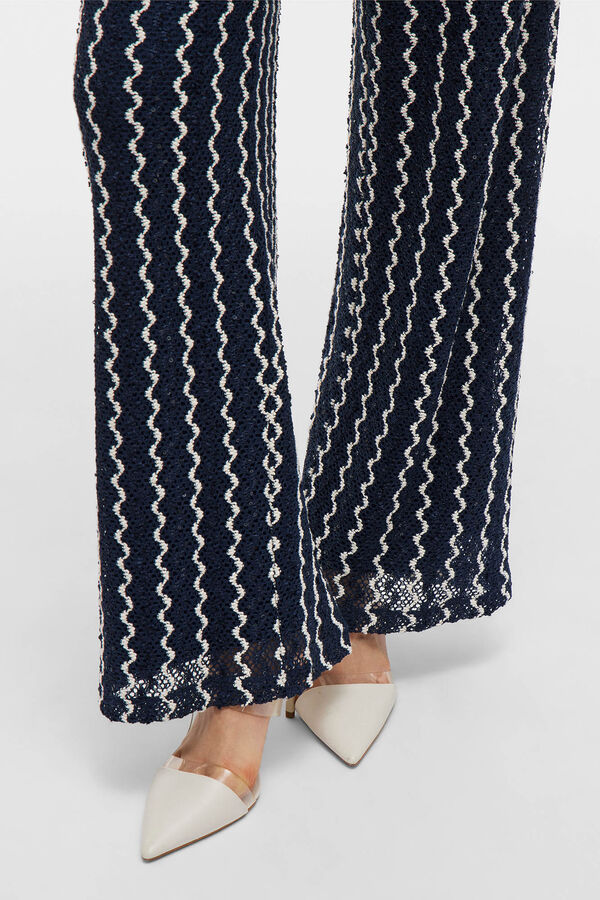 Vila Pantalón largo con lentejuelas Azul marino