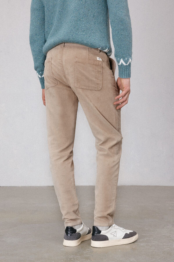 OOTO Pantal&oacute;n chino pana Beige