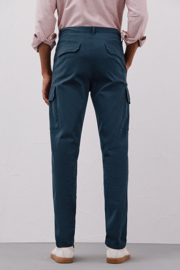 Cortefiel Pantal&oacute;n cargo ligero Azul marino