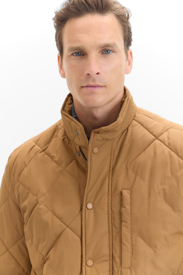 Cortefiel Chaqueta acolchada Camel