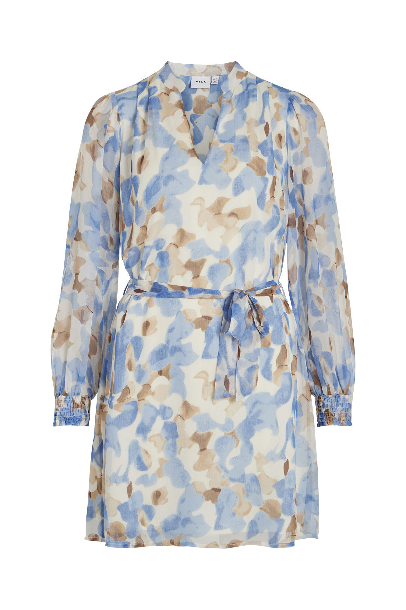 Vila Vestido manga larga semitransparente