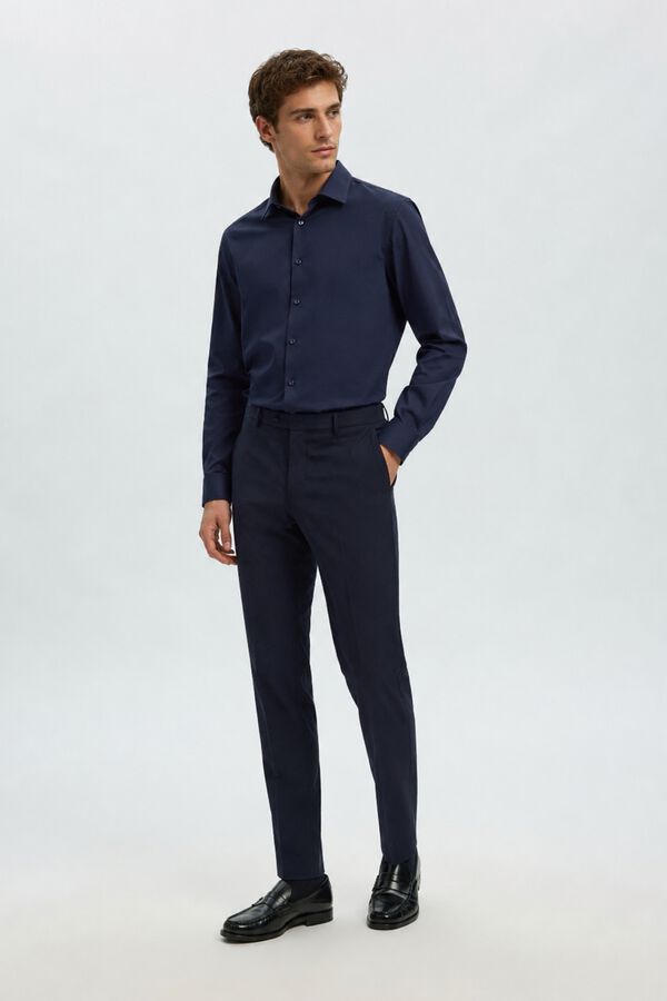 Selected Camisa de vestir slim fit Azul