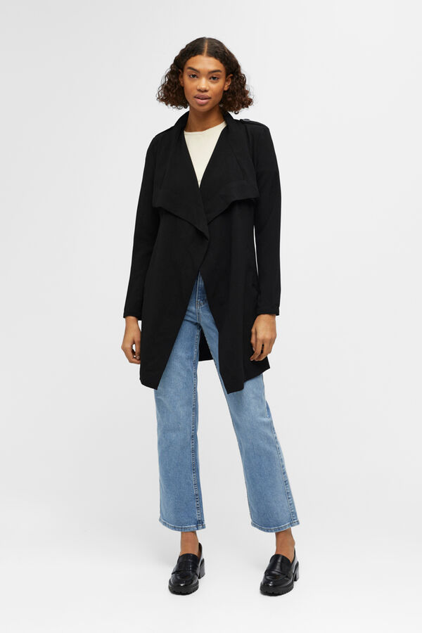 Object Chaqueta con cintur&oacute;n Negro