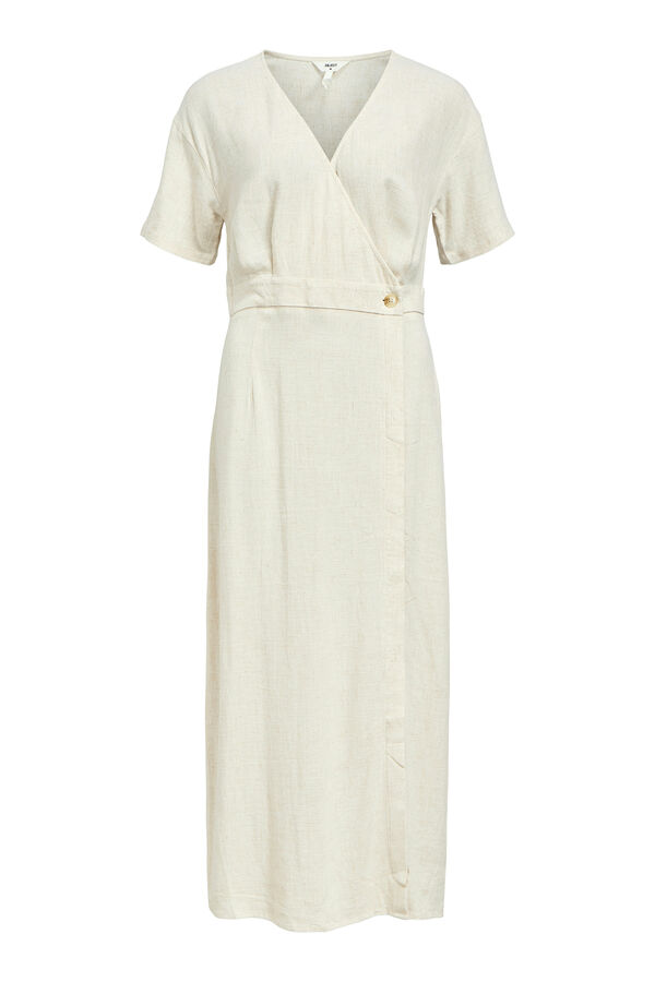 Object Vestido largo lino Gris