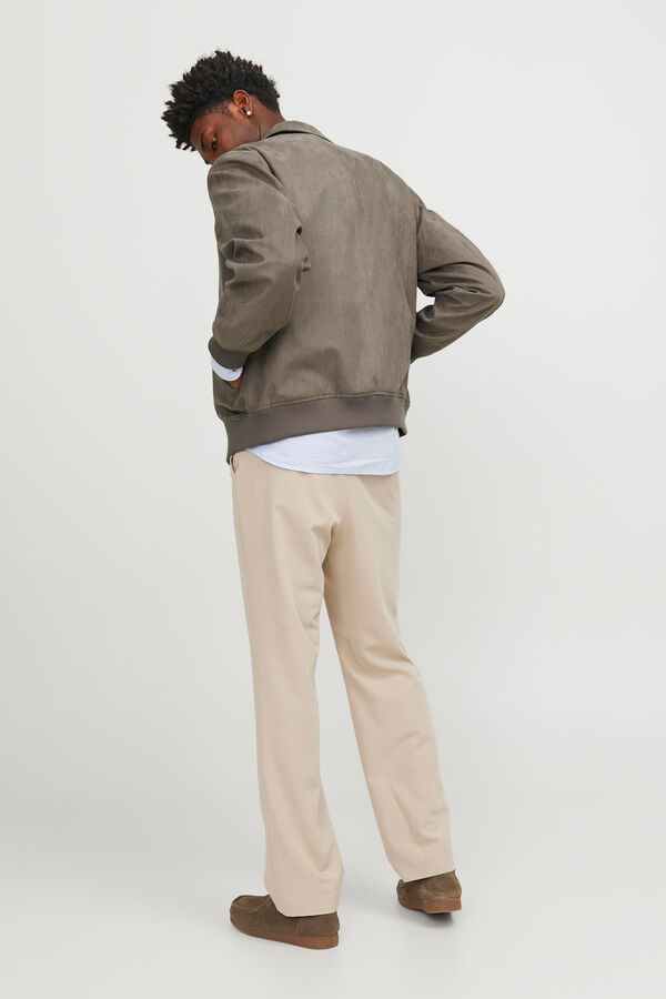 Jack & Jones Casaco bomber com gola de camisa Cinzento