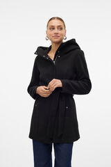 Vero Moda Sobretudo curto de tecido com capuz Preto